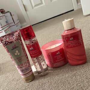 Bath and body works Peppermint Bark Truffle Set